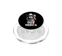 King Charles Cavalier American Flag Bandana Cool Gafas de Sol PopSockets PopGrip para MagSafe