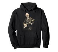 King Charles Playing - Guitarra eléctrica Rock Music UK Sudadera con Capucha