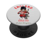 King Charles Spaniel Dog London King 's Guard Bandera de Inglaterra PopSockets PopGrip Adhesivo