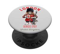 King Charles Spaniel Dog London King 's Guard Bandera de Inglaterra PopSockets PopGrip Adhesivo