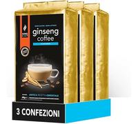 King Cip - 3 Bolsa de 400 Gr de Preparado en Polvo Soluble de Cafè al Gusto de Ginseng Sin Azúcar, Ginseng Soluble Ideal para Agregar al Agua Caliente, Sin Gluten, Sin Lactosa y Sin OGM