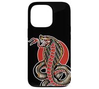 King Cobra Serpiente Serpiente Tatuaje Flash Carcasa para iPhone 13 Pro
