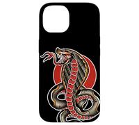 King Cobra Serpiente Serpiente Tatuaje Flash Carcasa para iPhone 14