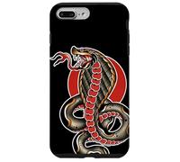 King Cobra Serpiente Serpiente Tatuaje Flash Carcasa para iPhone 7 Plus/8 Plus
