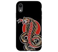 King Cobra Serpiente Serpiente Tatuaje Flash Carcasa para iPhone XR