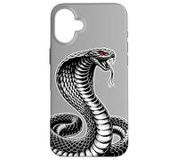 King Cobra Snake x Snake Serpiente Cobra Blackwork Carcasa para iPhone 16 Plus