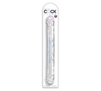 King Cock 18" Double Dildo, Clear, 46x4,3 cm