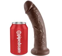 KING COCK - 8 PENE MARRÓN 20.3 CM
