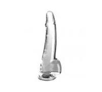 KING COCK - CLEAR DILDO CON TESTICULOS 19 CM TRANSPARENTE