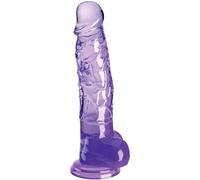 King Cock 8" Cock with Balls, Clear, 8 Zoll