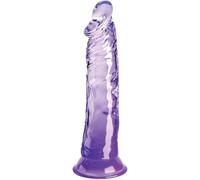 KING COCK - CLEAR PENE REALISTICO 19.7 CM MORADO