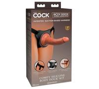 King Cock Comfy Silicone Body Dock Kit, Nude, One Size