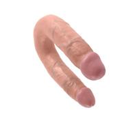 King cock - dildo doble penetraciÃ³n 13.9 cm natural