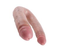 KING COCK - DILDO DOBLE PENETRACIÃN 17.8 CM NATURAL