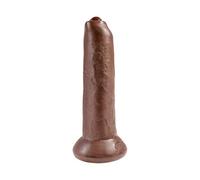 King Cock Dildo Realista con Glande Retráctil Color Marrón 9-500 gr