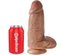 King Cock Dildo Realistico Chubby 23 Cm Caramelo Negro