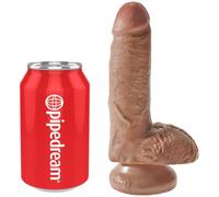 King Cock 7 Balls Pene realista que podrás usar donde quieras Caramelo