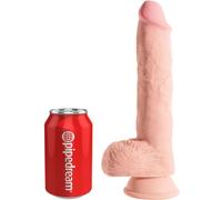 King Cock Dildo Realistico Con Testiculos 19.4 Cm