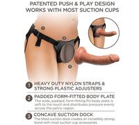 KING COCK - ELITE ARNES AJUSTABLE CONFORTABLE CON DILDO 17.8 CM
