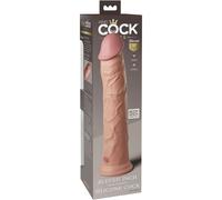 King Cock 11" Silicone Dual Density Cock, Light, 28 cm