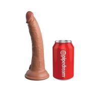 King cock - elite dildo realistico silicona 17.8 cm caramelo