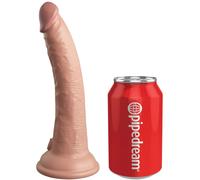 King Cock Elite Dildo Realistico Vibrador Con Control Remoto 17.8 Cm