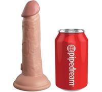 King Cock Elite Dildo Realistico Vibrador & Silicona 15.2 Cm Caramelo
