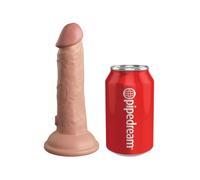 King Cock Élite Dildo Realístico Vibrador y Silicona 15.2 cm - Color: Claro
