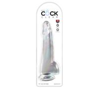 King Cock King Cock Clear 10" Cock with Balls - Clear, Clear, 25,5 cm