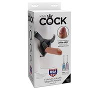 King Cock PD5646-22 Arnés con Dildo Hueco con Glande Retráctil 7- Bronceado - 500 gr