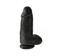 KING COCK - PENE REALISTICO CHUBBY 23 CM NEGRO