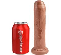 KING COCK - PENE REALÍSTICO CON PREPUCIO 17.8 CM CARAMELO