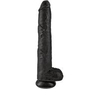 KING COCK - PENE REALISTICO CON TESTICULOS 30.5 CM NEGRO