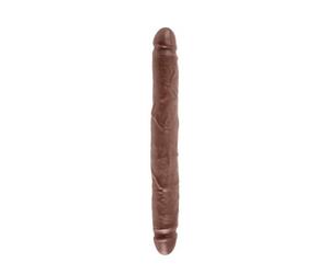 King Cock Slim Double Marrón Dildo Doble Penetración - 395 gr