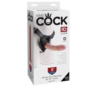King Cock Strap-on Harness with Skin Dildo con Arnés - 792 gr