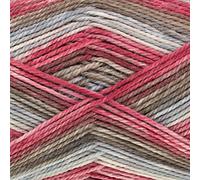 King Cole Island Beaches DK Yarn - Ovillo de lana acrílica de doble punto, 100 g (Coral Sea 4533)