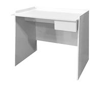 King Collection A1505011 Escritorio Blanco con cajón, Madera de ingeniería