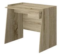 King Collection A1505111 Escritorio de Roble con cajón, Madera de ingeniería