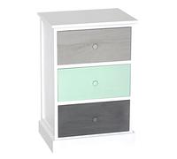King Collection c656178 cajonera 3 cajones Multicolor, 42 x 32 x 63H