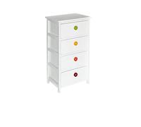 King Collection King Home C656734 - Cajonera de 4 cajones de madera, 40 x 29 x 73 cm