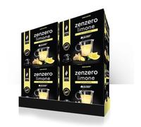 King Cup - 4 Paquetes de 10 Cápsulas de Jengibre y Limón Sin Azúcar, 40 Cápsulas 100% Compatible con el Sistema Nescafè Dolce Gusto de Bebida con Sabor de Jengibre y Limón, Sin Gluten y Sin Lactosa