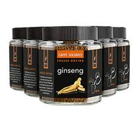 King Cup - 6 Tarros de 50gr el uno de Café Ginseng, Café Aromatizado con Ginseng Instantáneo con Extra Solubilidad, Ideal para Desayunos, Brunch, Iced Coffee, Sin Gluten, Vegano