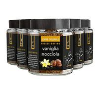 King Cup - 6 Tarros de 50gr el uno de Café Soluble con Vainilla y Avellana, Café Aromatizado Instantáneo con Extra Solubilidad, Ideal para Desayunos, Brunch, Iced Coffee, Sin Gluten, Vegano