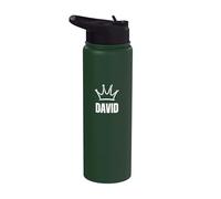 King David Crown - Nombre personalizado de cumpleaños #1 Ganador Stainless Steel Insulated Water Bottle