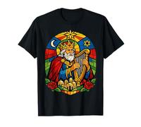 King David Harp - Diseño artístico de Culto salmómico Camiseta