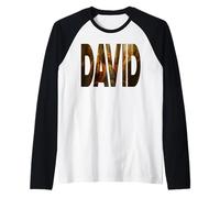 King David of Israel God's General, Old Testament Bible Camiseta Manga Raglan