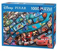 King Disney Pixar Movie Magic 1000 pcs Puzzle - Rompecabezas (Puzzle rompecabezas, Dibujos, Adultos, Disney, Multiproperty, Cars, Monsters Inc, Toy Story, Incredibles, Finding Nemo, Hombre/Mujer)
