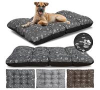 KING DOG Cojín para Perros de Tamaño Mediano Impermeable, M 80 x 60 cm, Cojín para Perros en Tela Oxford, Alfombra Ideal para Perros, Colchón Cama para Perros, lavable Grafito