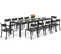 King Double/Provence antracita conjunto de muebles de jardín para 12 personas Bica