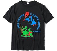 King Funny Gizzard The Lizard Gift Wizard T-Shirt Funny Normal Tops & Tees Cotton T Shirt For Men Funny Black S